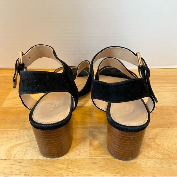 EUC J. Crew black suede heeled sandals - Picture 9 of 9